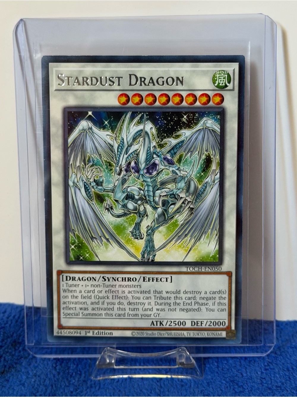 Yugioh! Stardust Dragon - TOCH-EN050 - Collector's Rare - Unlimited Edition Near